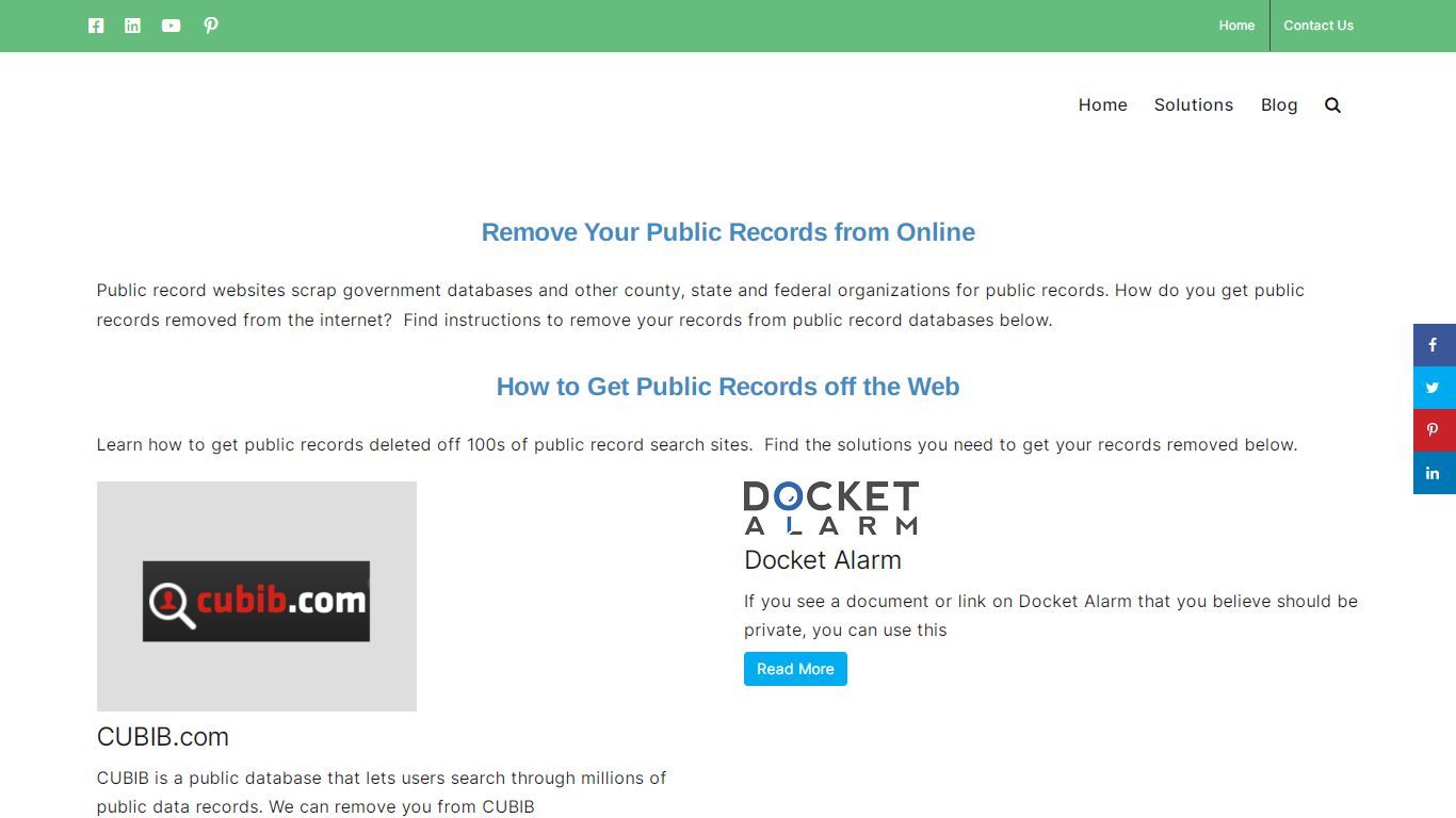 Remove Public Records from Internet Sources | Remove Online Information